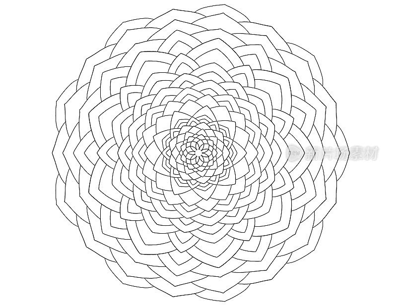 Zen Rosette Mandala